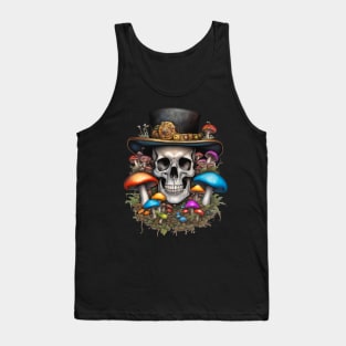 shroomy skull X Tank Top